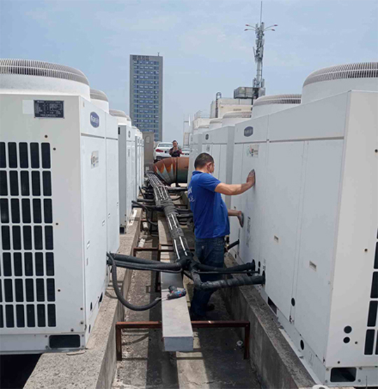 江南中央空调制热和不制冷系统维修方法